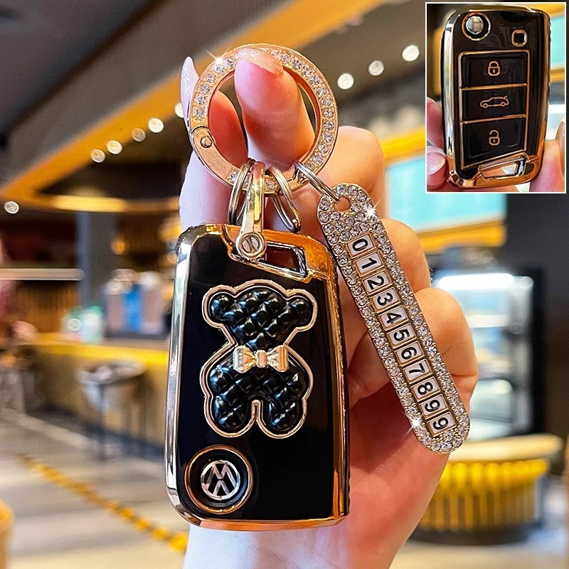 Suitable Car Key Case for Sagitar, Lavida Plus, Tiguan L, Bora, Polo, Tanyue X, Tuyue, Lingdu, Tange