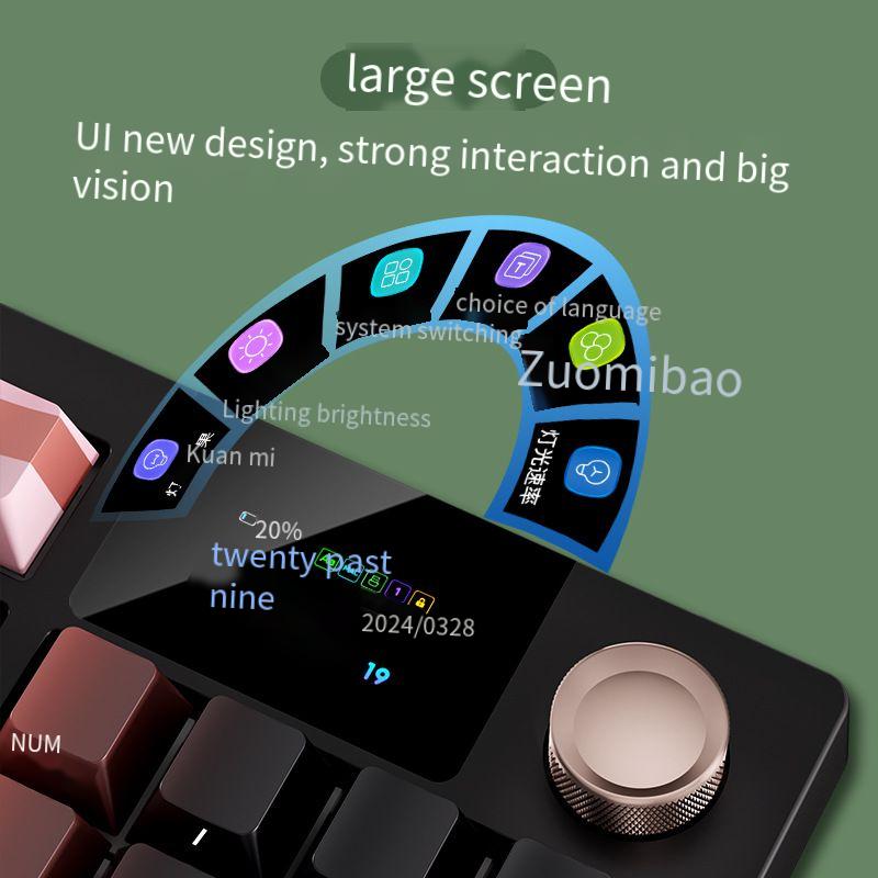 Designer Famous Brand Langtu LT High Value Gaming E Sports Mechanical Customizable Tri Mode Wireless Bluetooth Typing Office Keyboard