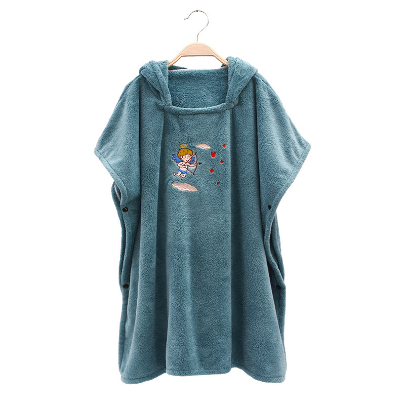 Baby Bathrobe Infant Bath Towel Boy Girl Blankets Swaddle with Hood Cartoon Coral Fleece Towel Blanket Newborn Kids Bedding