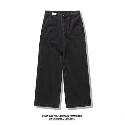 Protect Streetwear Jeans Y2K Mens Jeans Harajuku Hip Hop Letter Embroidery Vintage Blue Baggy Pants High Waist Wide Leg Trouser X250812