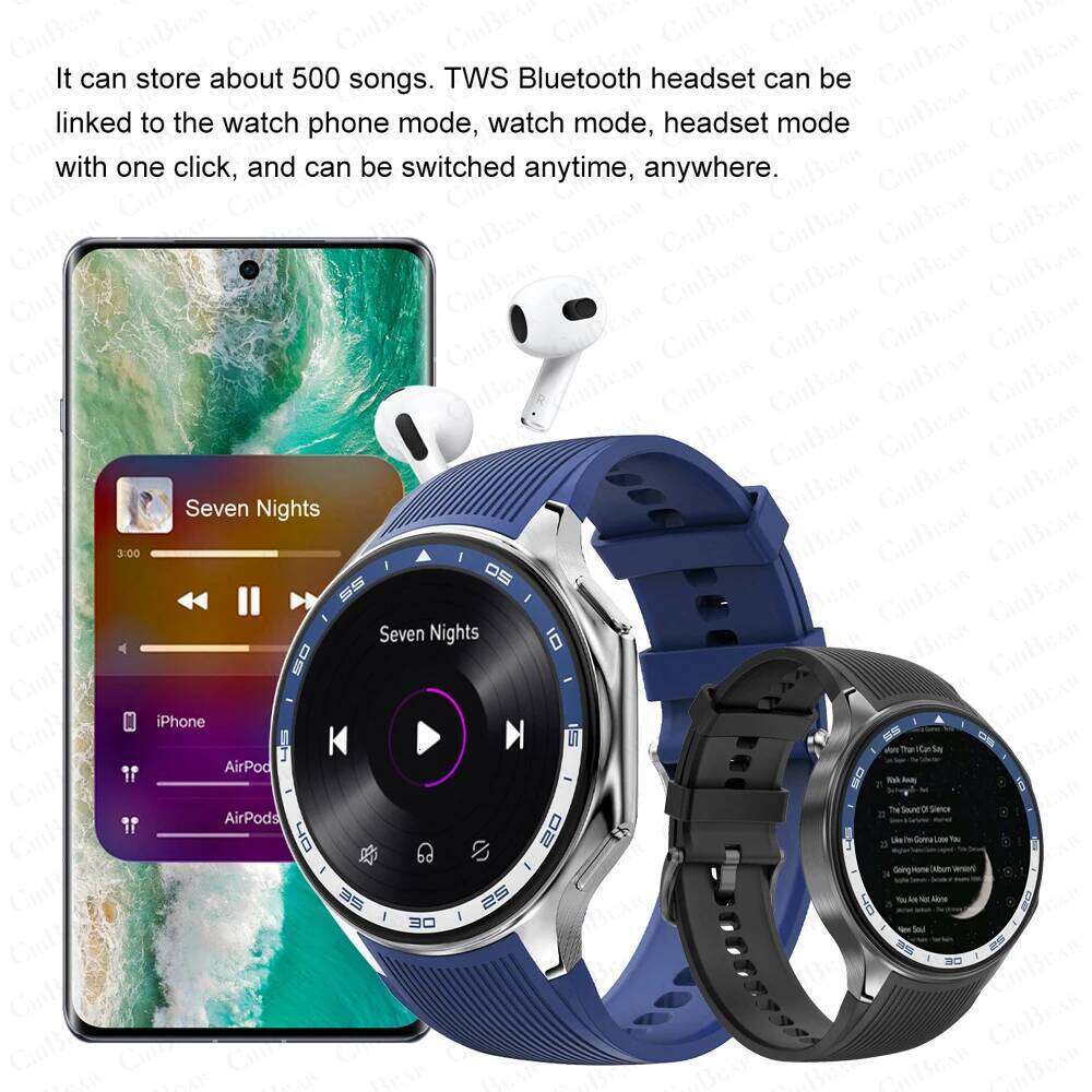 2024 New For HUAWEI IOS X High-End Business Watch 32G Large Memory Album Smartwatch Men Sports Fiess Waterproof Bracelet free shipping