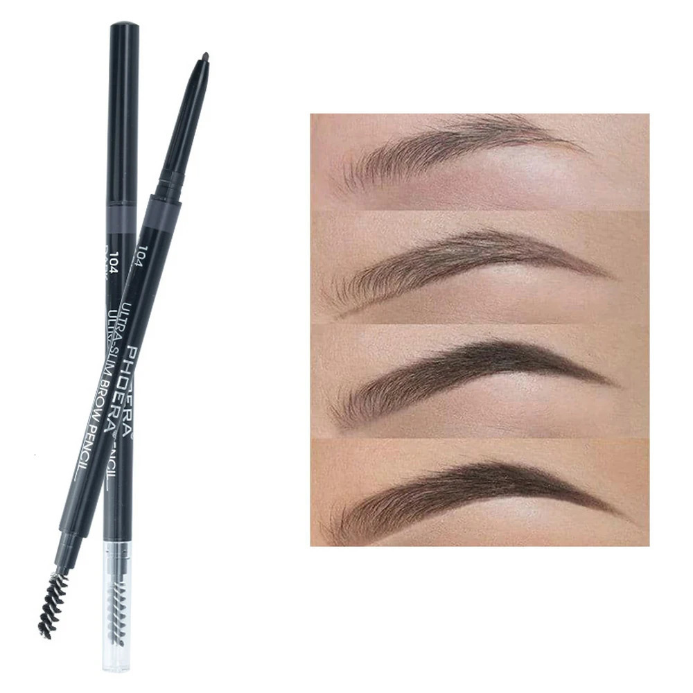 Waterproof Eyeliner Eyebrow Pencil with Eye Brow Brush Multi-purpose Korean Cosmetics for Women Smooth Eye Brow Pens Make Up 250712