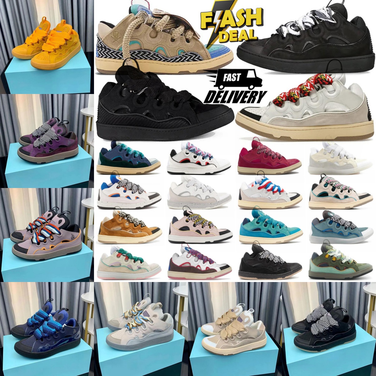 designer shoes brand top quality men women leather curb sneakers emed calfskin stripe stretch cotton Low s mens flat bottoms rubber loafers men womens leisure shoes