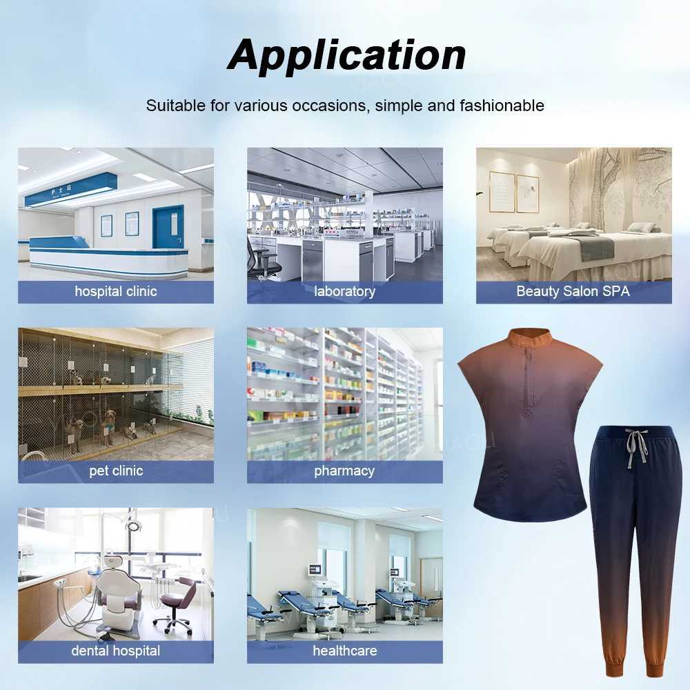 Medical Scrubs Wholesale Joggers Nursing Scrubs Stretch Nurse Uniform Surgical Uniforms Woman Beauty Salon Workwear Z250718