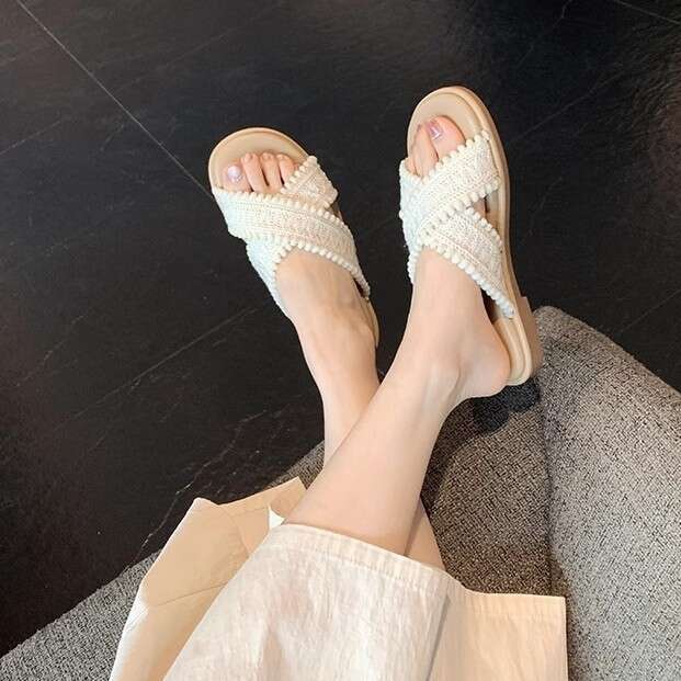 Designer Two Versions ~ Vacation Style Cross Braided Open-Toe Women Summer Sandals for Outdoor Wear