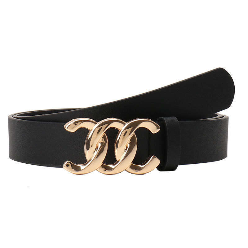 High-end Commuting Style Women's Versatile Coat Jeans Decorative Melard Alloy Plate Buckle Waist Belt for Women