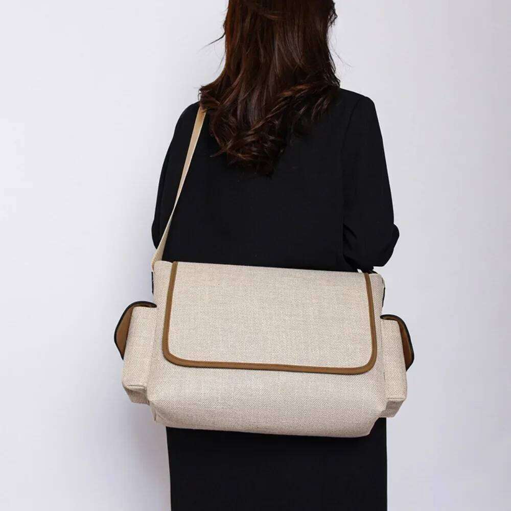 New Canvas Large Capacity Casual Shoulder Tote Bag Messenger Handbags Crossbody Bags For Women