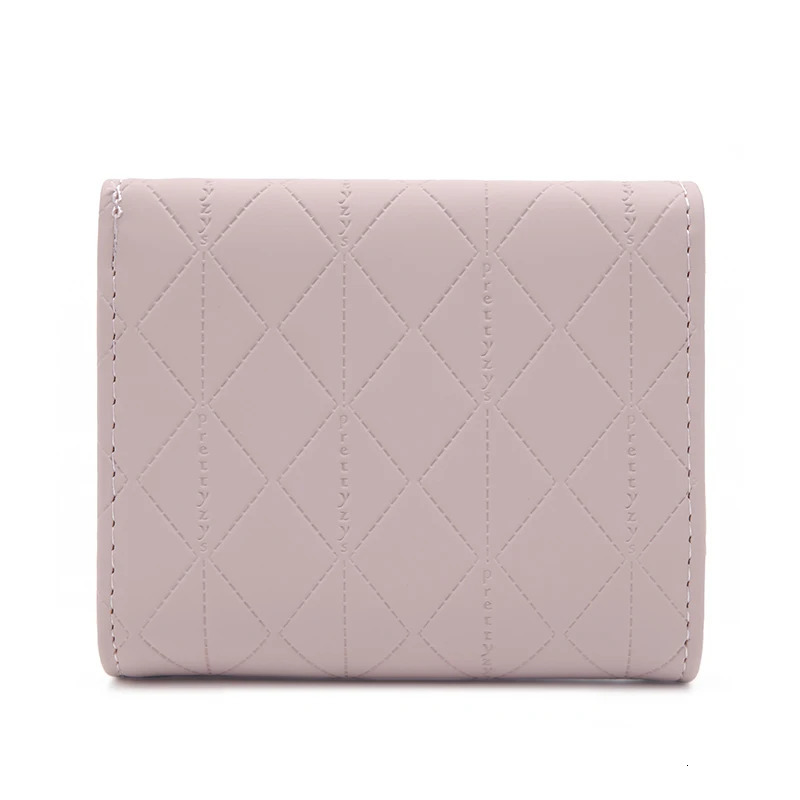 Autumn and winter womens short wallet Japan and South Korea small fresh PU simple folding hardware leaf pendant three fold 250717