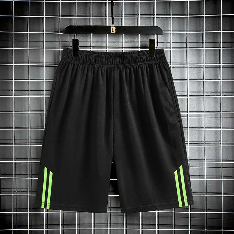 Striped shorts mens and womens outdoor running and fitness pants lightweight loose simple trendy and versatile pants Y250814