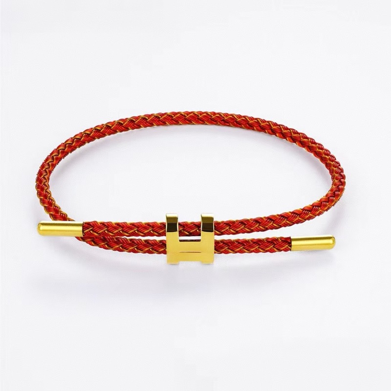 Fashionable Titanium Steel Wire Rope Bracelet with Classic Letter Clasp Adjustable Multi-color High-quality Luxury Jewelry. Z260313