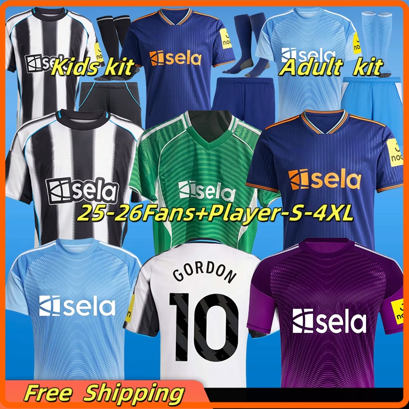 XXXL 4XL 2025 2026 Soccer Jerseys TONALI NEWCASTL 25 26 Football Jerseys BARNES BRUNO G. Gordon ISAK Football Shirt Home Away Botman fans WINNERS CARABAO Man KIDS KIT