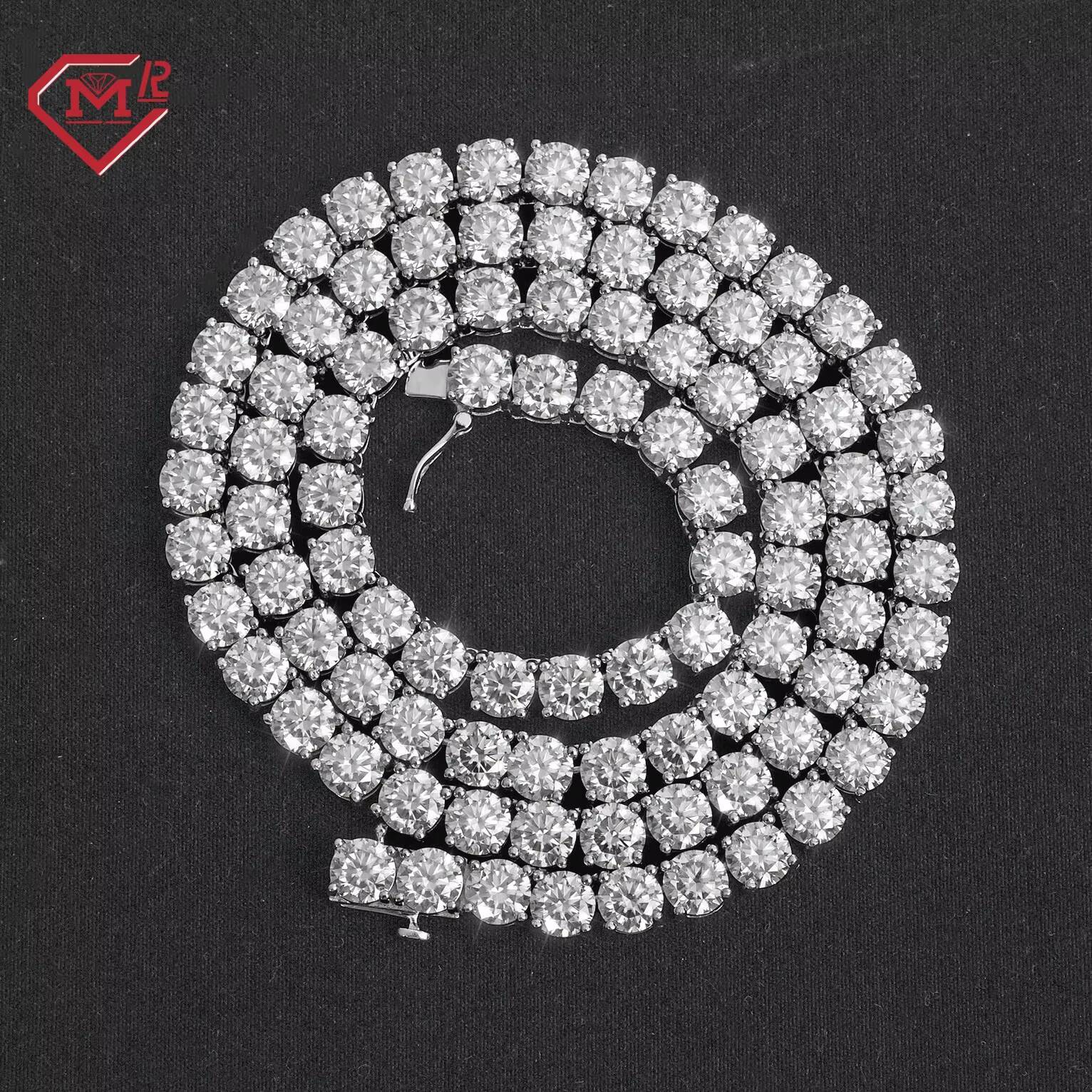 2-6mm Tennis Chain Necklace Bracelet Moissanite Jewelry S925 Vvs Iced Out Moissanite Tennis Chain