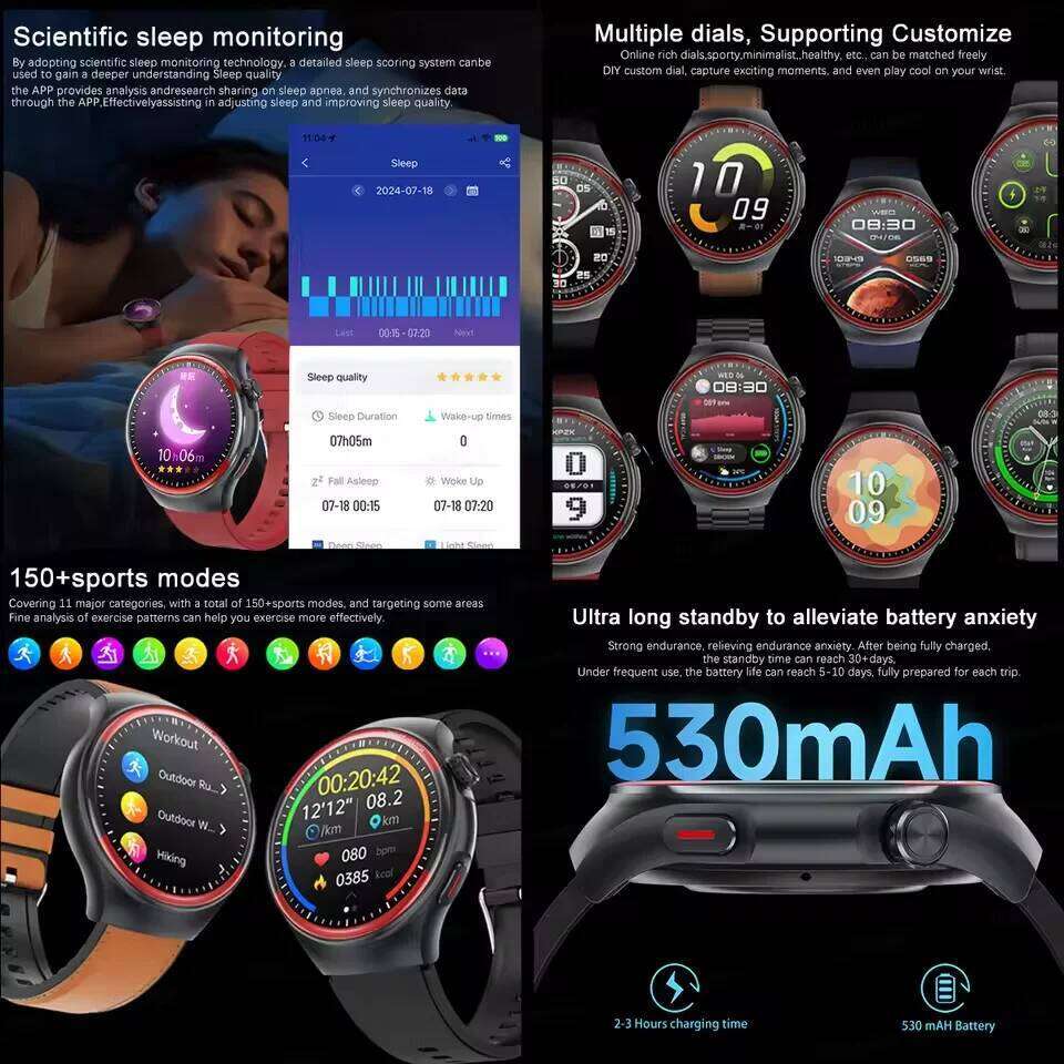 2025 New Nursing Health laser Cure Blood pressure Smart Watch Men Heart rate Pulse Sleep Bluetooth call Body Monitor Smartwatch free shipping
