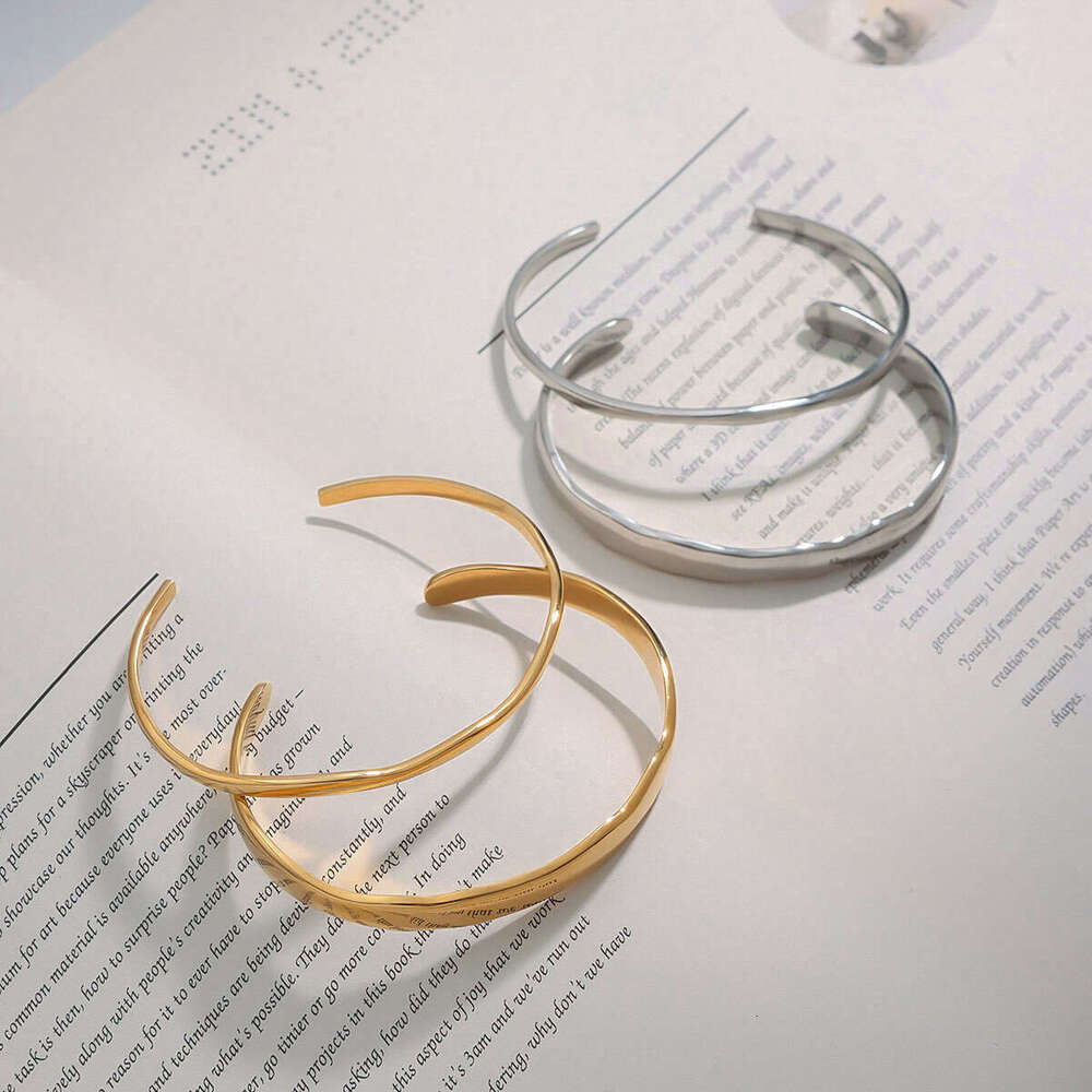 Jieding Titanium Non-Fading Bangle Stackable Hand Accessories Stainless Steel Jewelry Bracelet