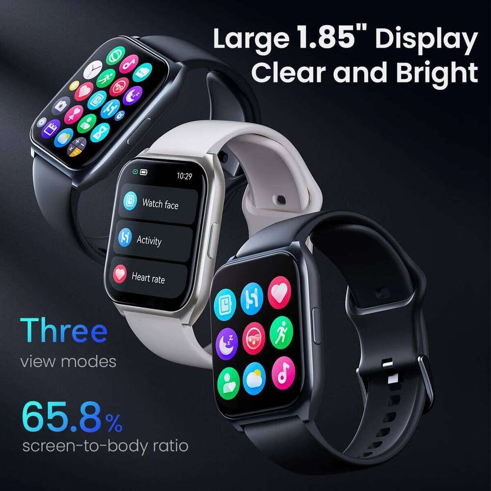 HAYLOU 2 Pro (LS02 Pro) Smart Watch 1.85'' HD Display SpO2 Heart Rate Monitor 100 Workout Modes Smartwatch for Men Women free shipping