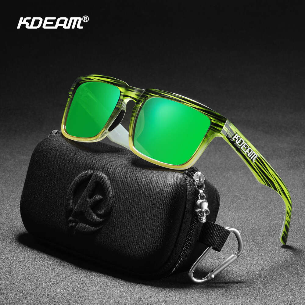KDEAM Classic Polarized Unisex Ultra-light Driving Glasses Colorful True Film Sunglasses KD332