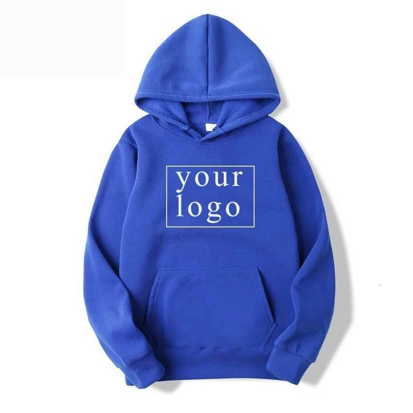 Your Own Design Brand / Personalized Picture Custom Anywhere Men Women DIY Hoodies Sweatshirt Casual Hoody Fashion New X2507181