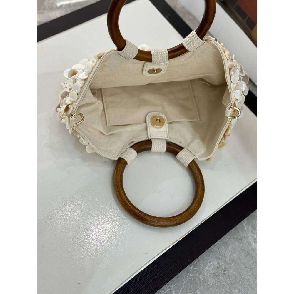 Designer Bags Handmade Natural Shell Niche Design Summer Vacation Beach Bag French Heavy Industry Fashion Ladies Handbag Luxury Bag