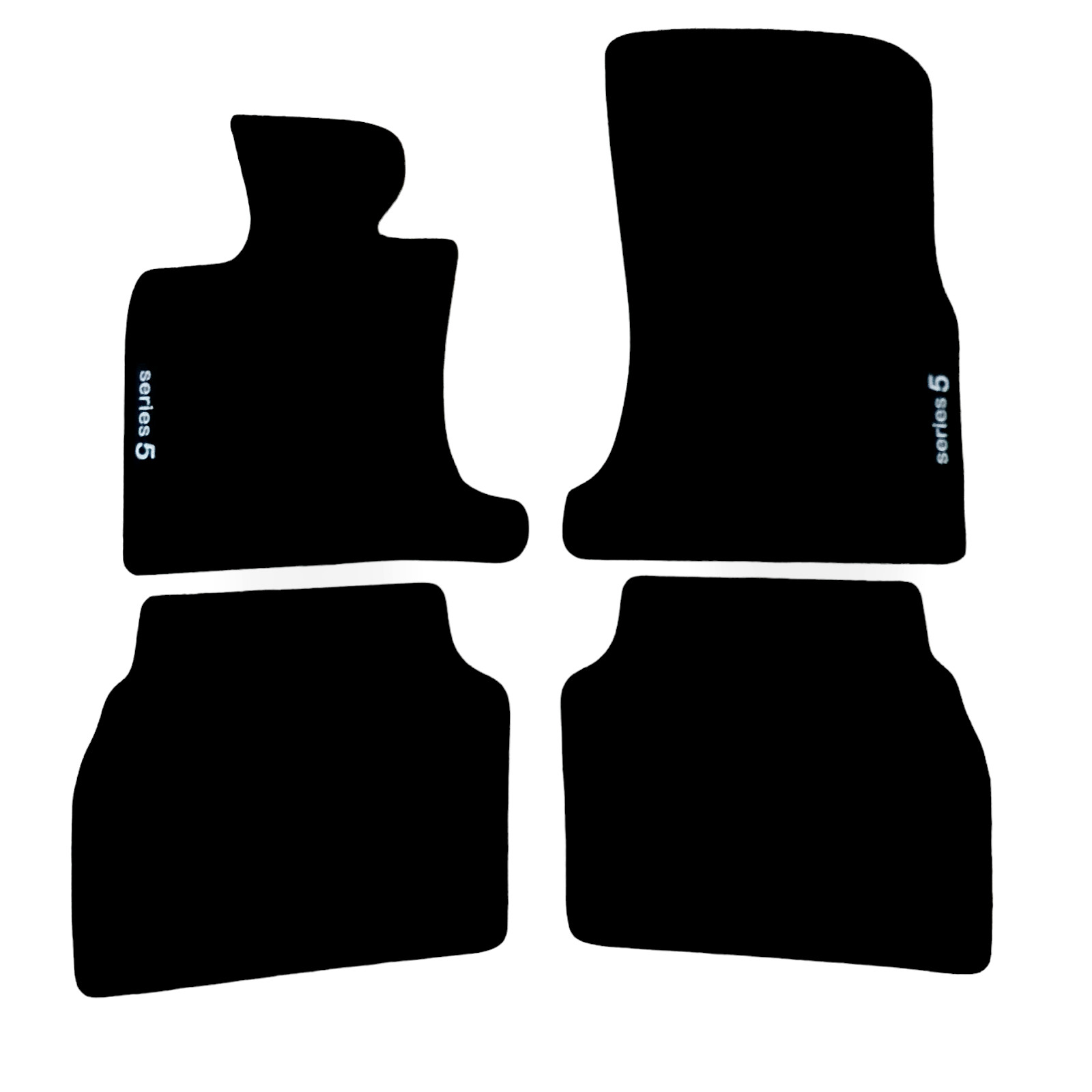 Car Floor Mats Velour For BMW 5 GT F07 Waterproof Black Carpet Auto Liners New