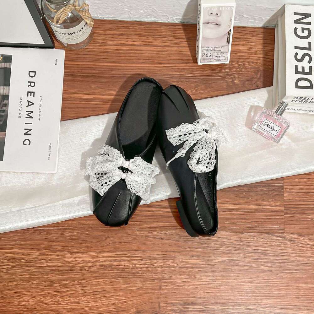 Summer New Style Height-Increasing Thick-Soled Mules 2025 French Light Luxury Elegant Single Backless Casual Shoes for Women