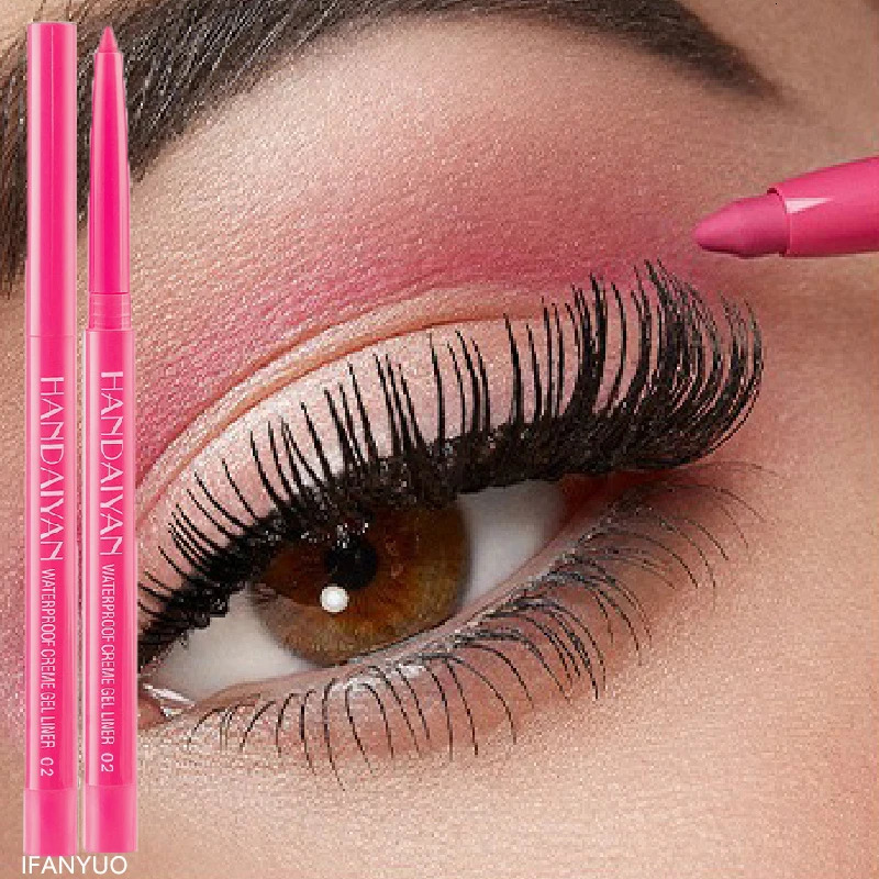 Matte Colorful Eye Liner Pen 20 Colors Eyeliner Gel Pencils Long Lasting Eye Shadow Pen Pink Black Eye Charming Makeup Cosmetics 250717