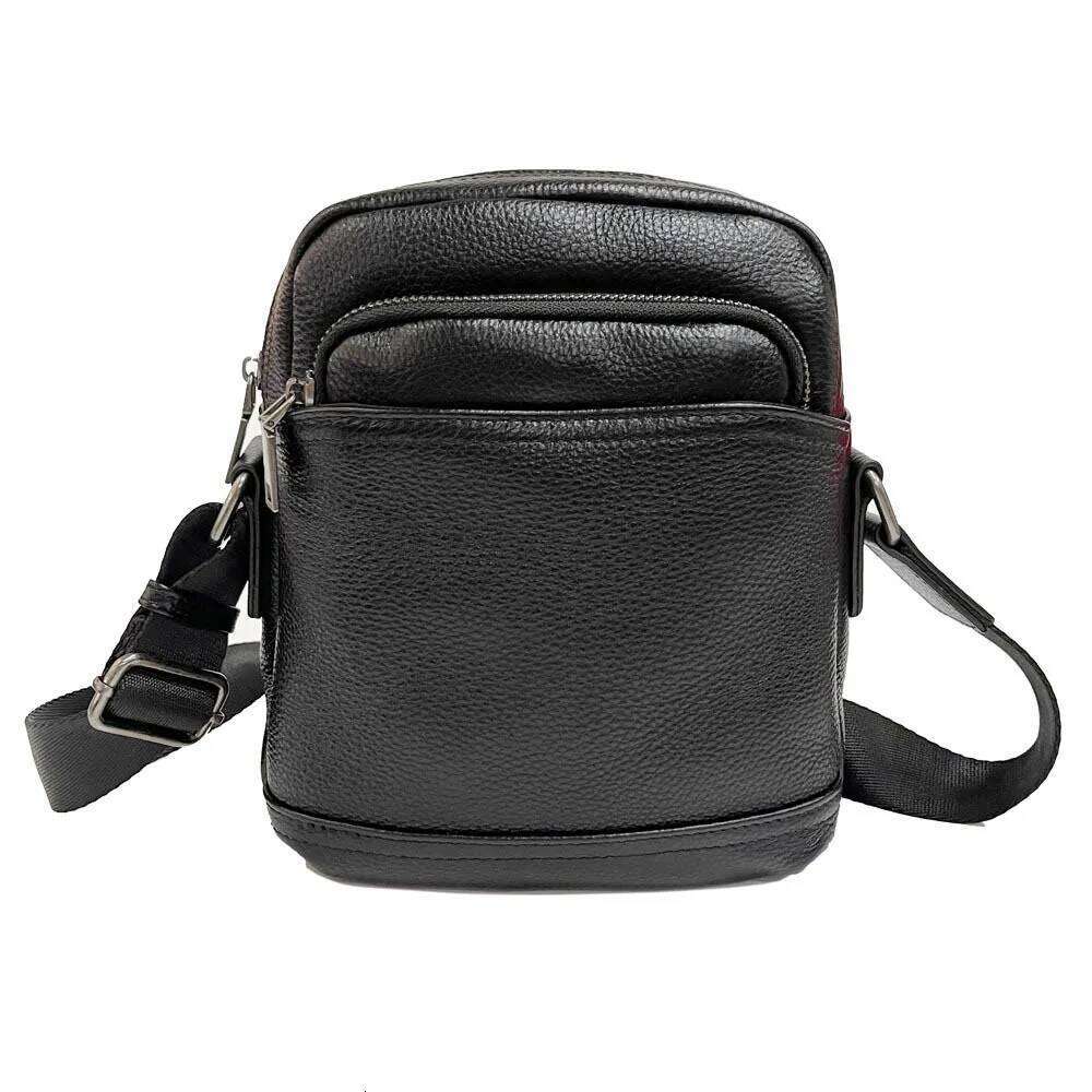 Leather shoulder men's leather crossbody business trend leisure backpack chest bag