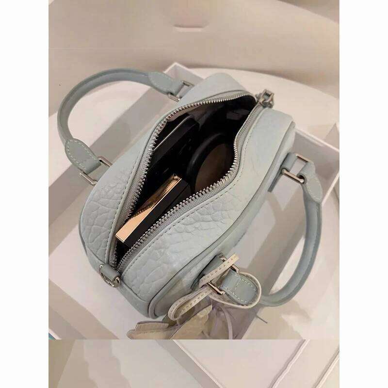 ZAR Brand Boston Sle Crossbody Pillow Handbag Women's Small Square Soft PU Leather Casual Oulder Bag For Youth