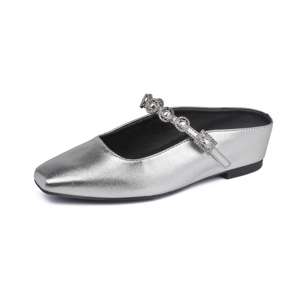 Designer Outdoor Half-Slip Mules Backless, Height-Increasing, Casual for Petite Women, 2025 Korean Style Shoes