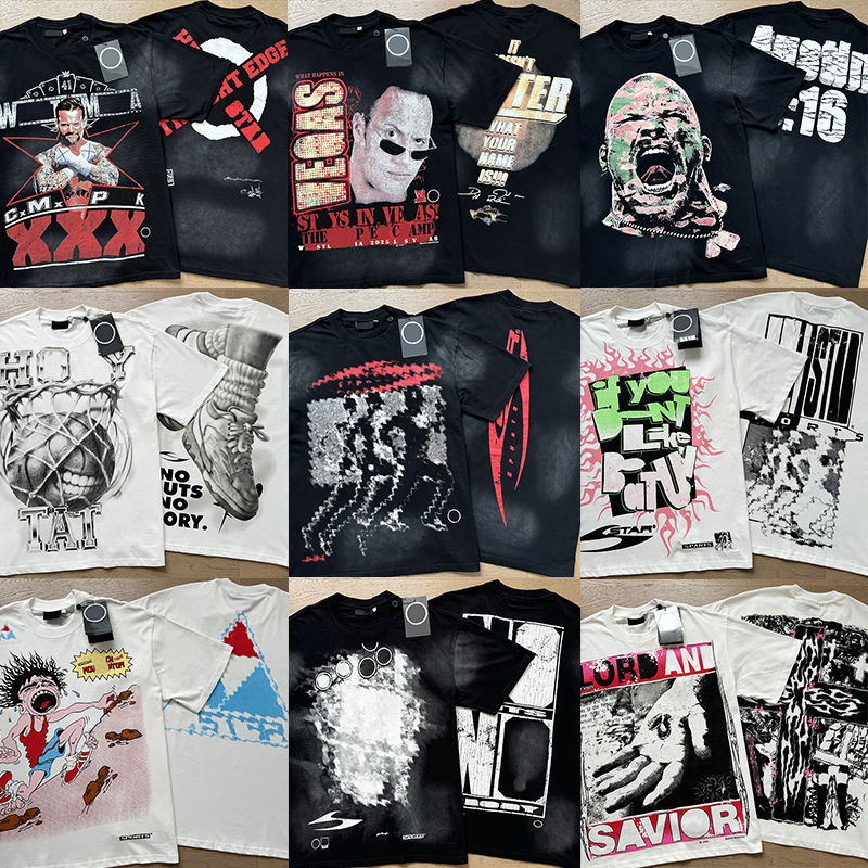 designer t shirt men hip hop tshirt graphic tee for men womens hippie Y2K vintage streetwear washed classic mens Trendy looseness tees clothing summer