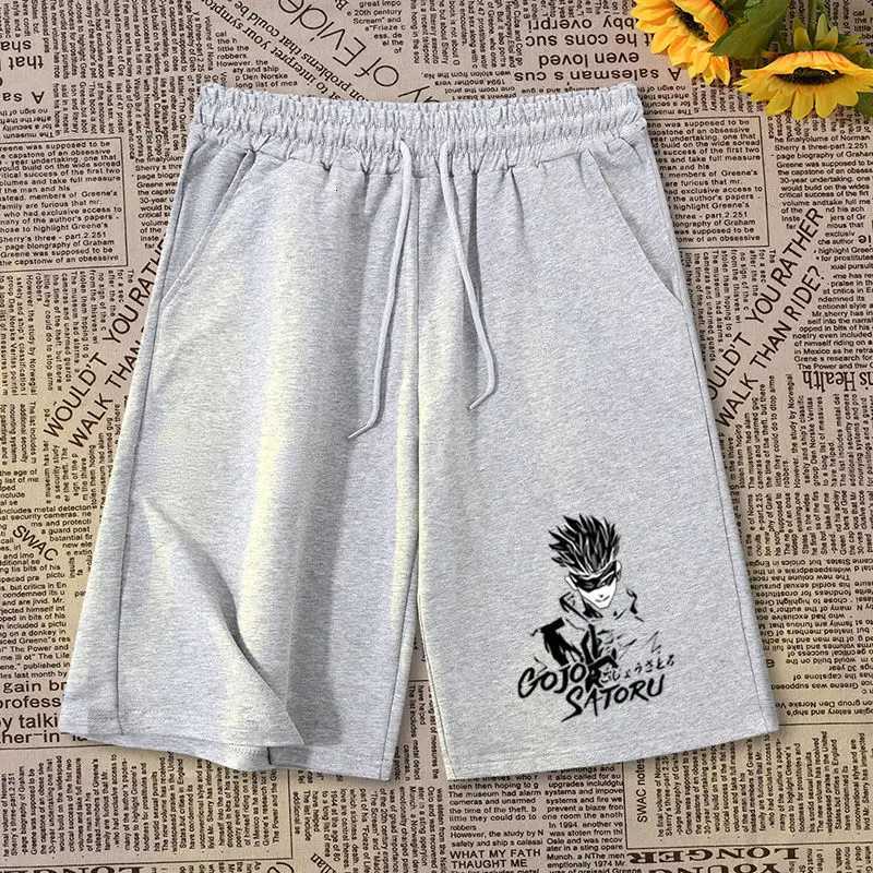 Spell Back To War Anime Peripheral Five Wushu Joint Shorts Summer Boys and Girls Casual Loose Pants W250718