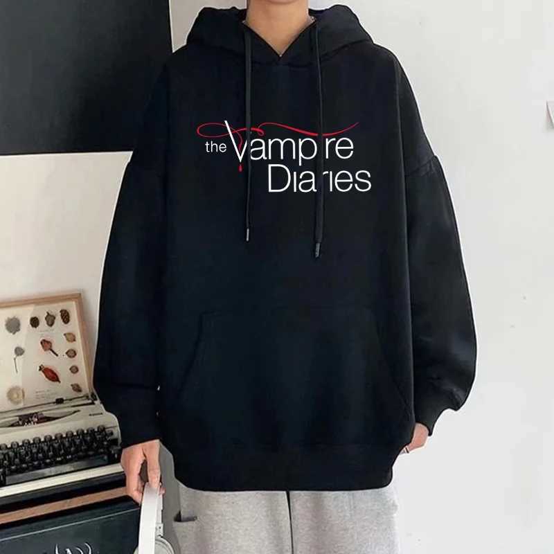 New The Vampire Diaries Print Hoodie Women Men Casual Tops Autumn And Winter Sweatshirts Long Sleeve Harajuku Pullover XJ250717