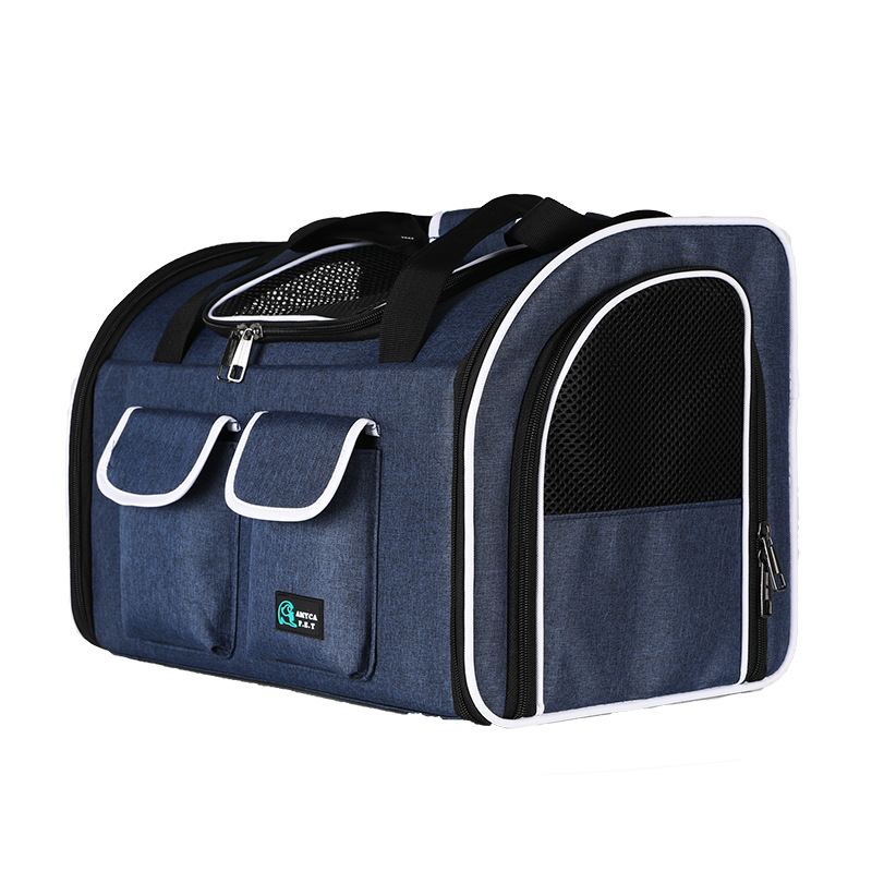 Beni Pet Breathable Double Shoulder Pet Carrier Bag with Side Opening - Large Capacity Cat & Dog Travel Backpack