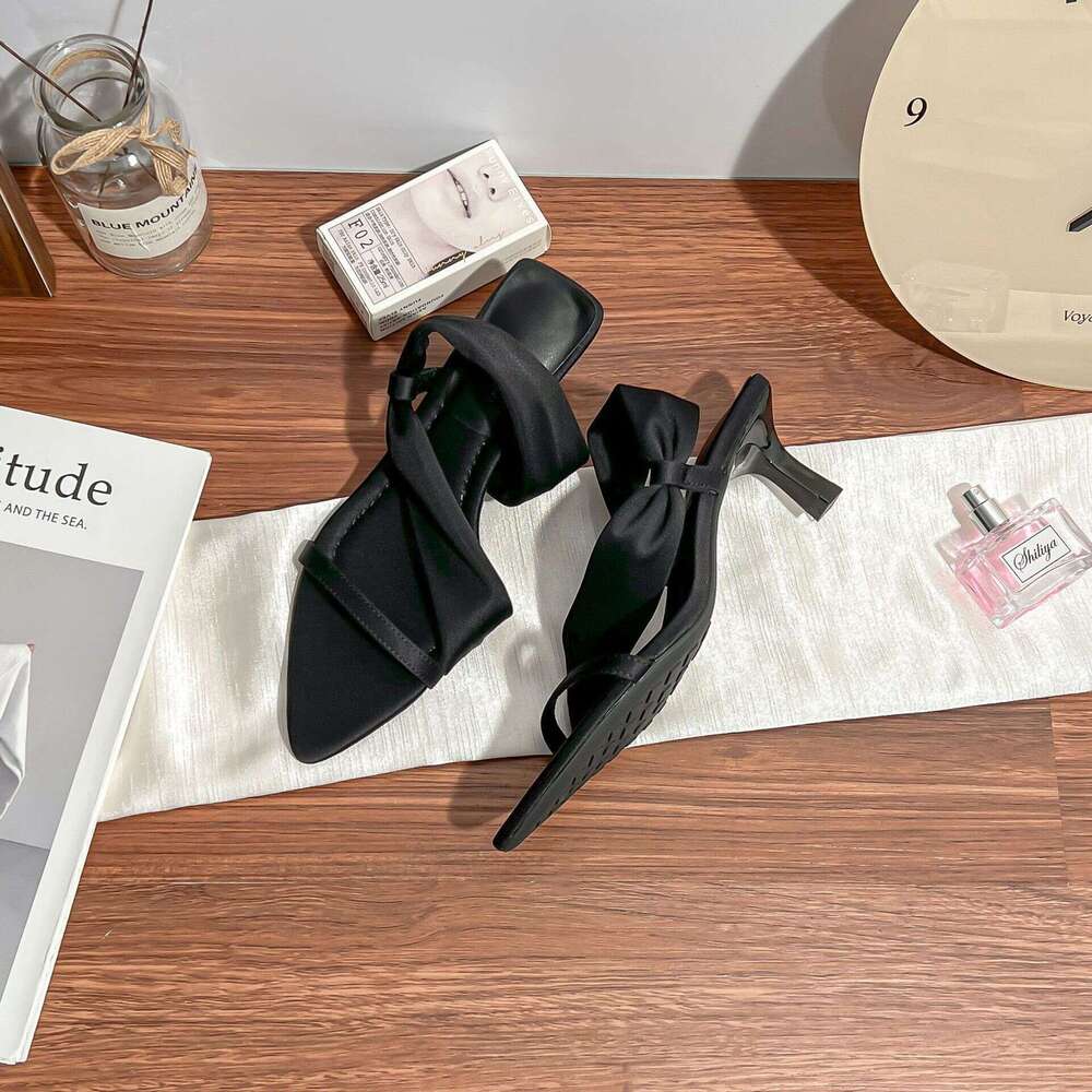 Summer High Heel Sandals for Women, Comfortable Pointed Toe Women's Shoes, 2025 New Niche Strap Sandals, Everyday Versatile