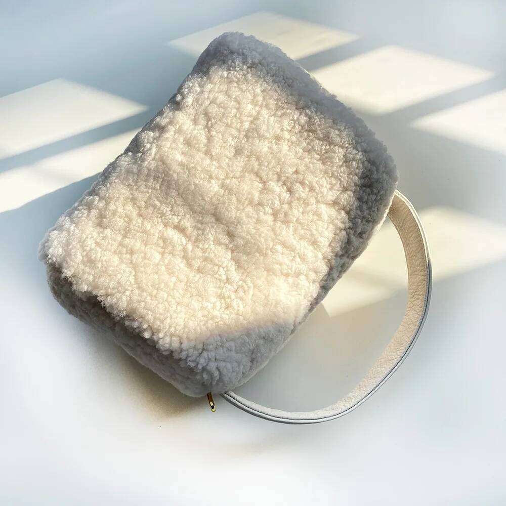 Women Furry Lambswool Fashion Design Soft Plush Cool Girls Messenger Shoulder Bags Crossbody Ladies Purse Handbags