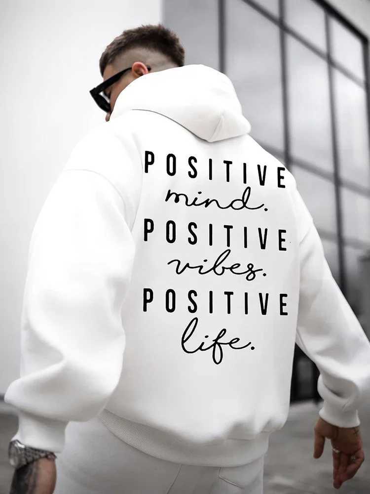 Autumn and Winter Fashion English Letter Printed Hoodie 100% Cotton High Quality Mens Casual Sports and Fitness Clothing XJ250714