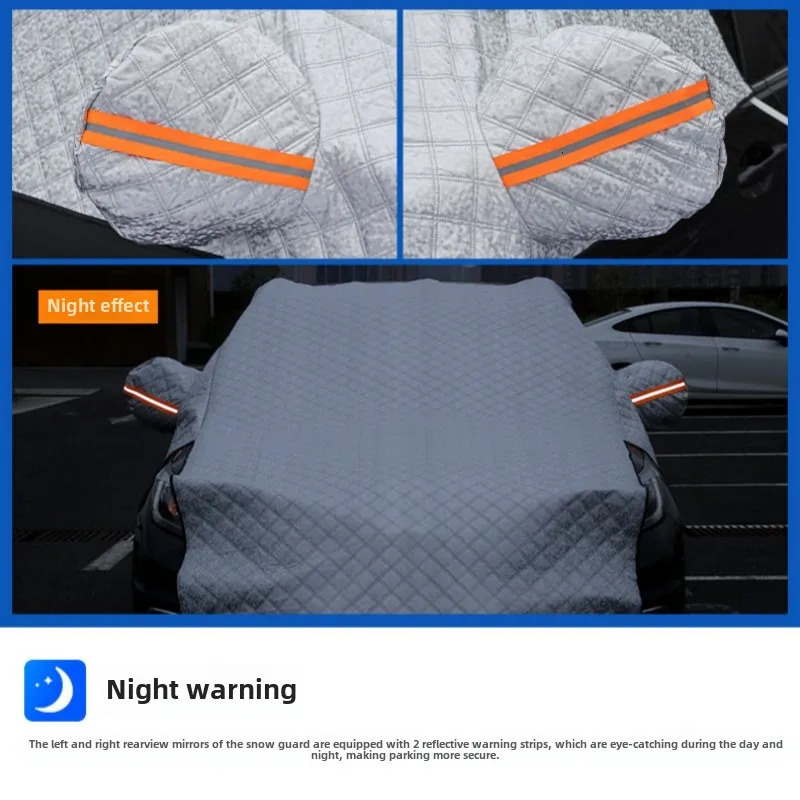 Car snow shield Sunshade sunblock front gear snow shield thickened and lengthened in winter frost protection front windshield 250715