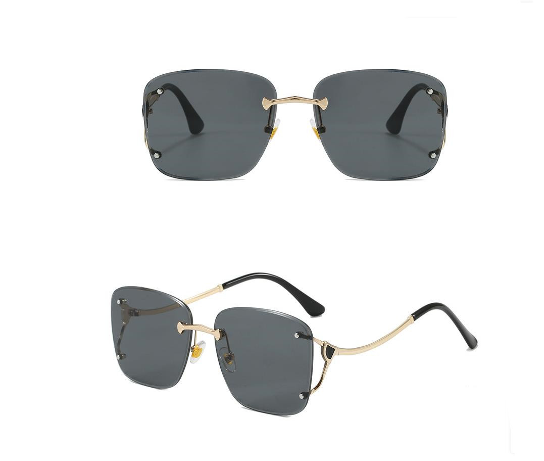 Designer Sunglasses For Women Fashion Oversize Frame Sunglasses Luxury Polarized Lens Goggle Pilot PC Frame UV400 Eyewear Luxury Sunglasses DK1095