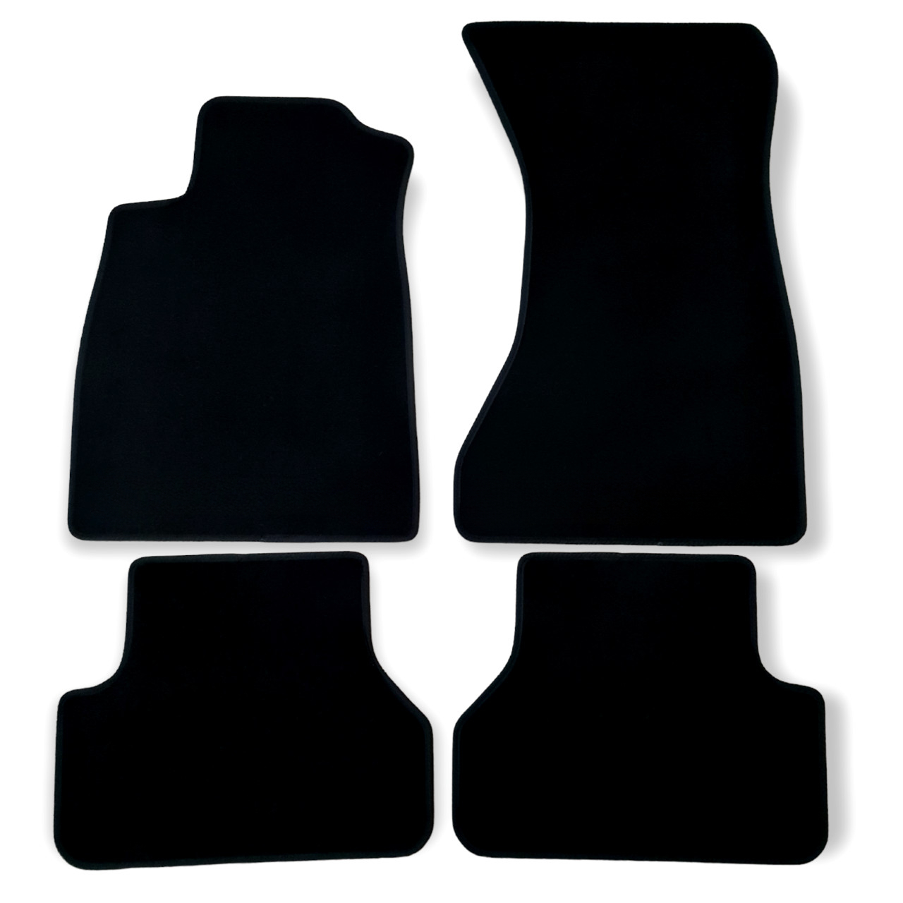 Car Floor Mats Velour For A4 S4 RS4 B9 Waterproof Black Carpet Liners New