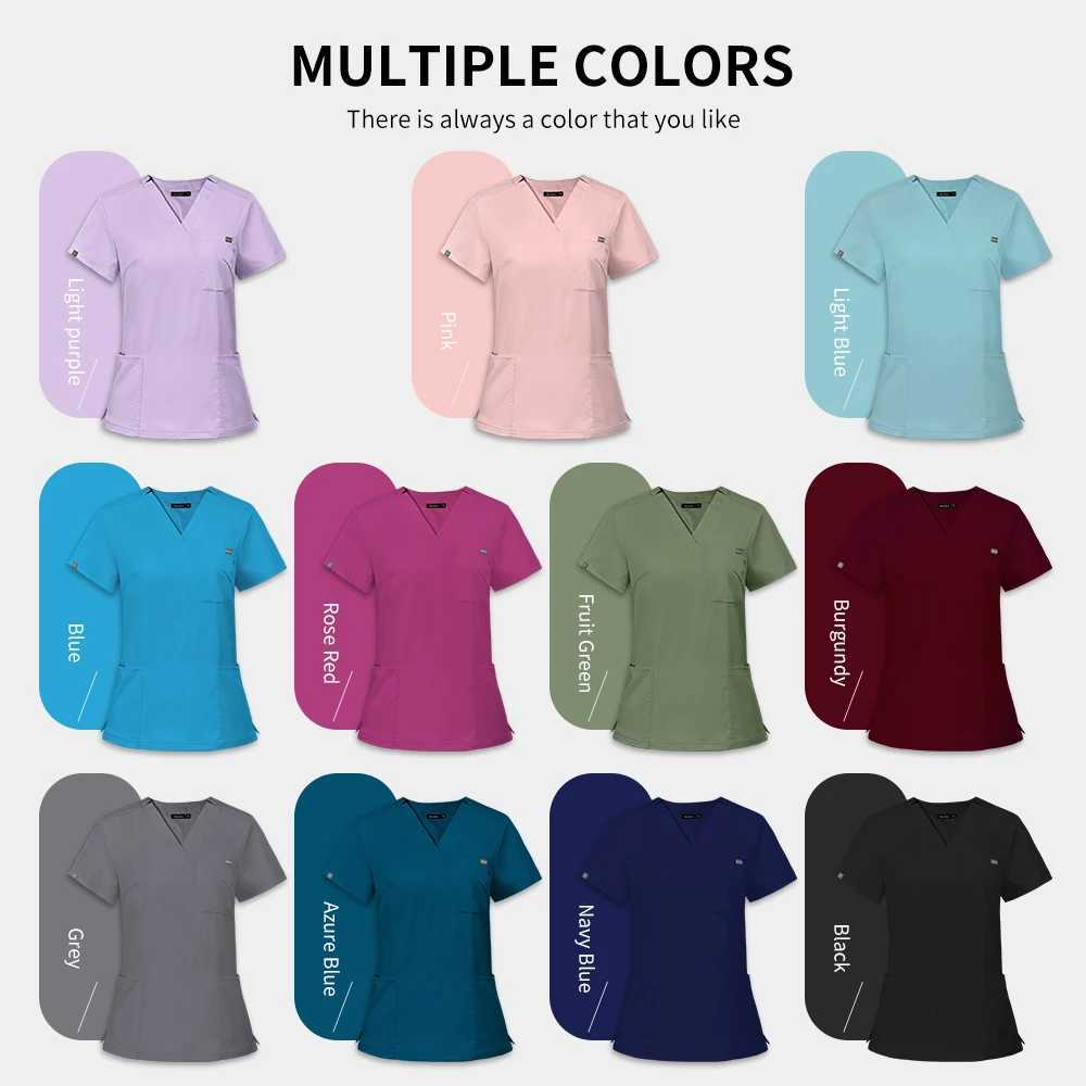 Unisex Nurse Uniform Fashion Joggers Nursing Set Doctor Nurse Specific Workwear BreaTHable Scrub Veterinary Uniform Z250718