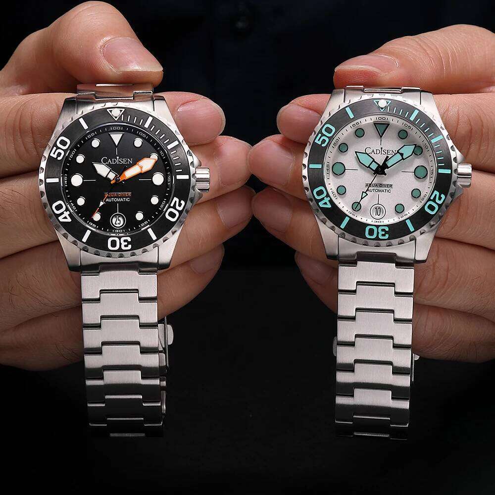CADISEN AQUA DIVER 2024 New Brand Men Watches Automatic Watch Japan NH35A 100M Waterproof Luminous Mechanical Wristwatch free shipping