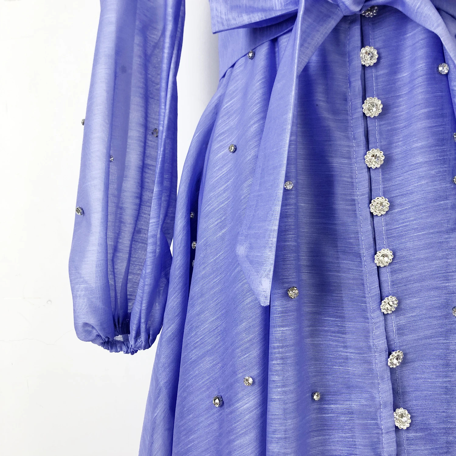 Tingfly Runway Crystal Single Breasted Maxi Long Dresses Lady Elegant Party Dinner Dresses Retro Clothings 250717