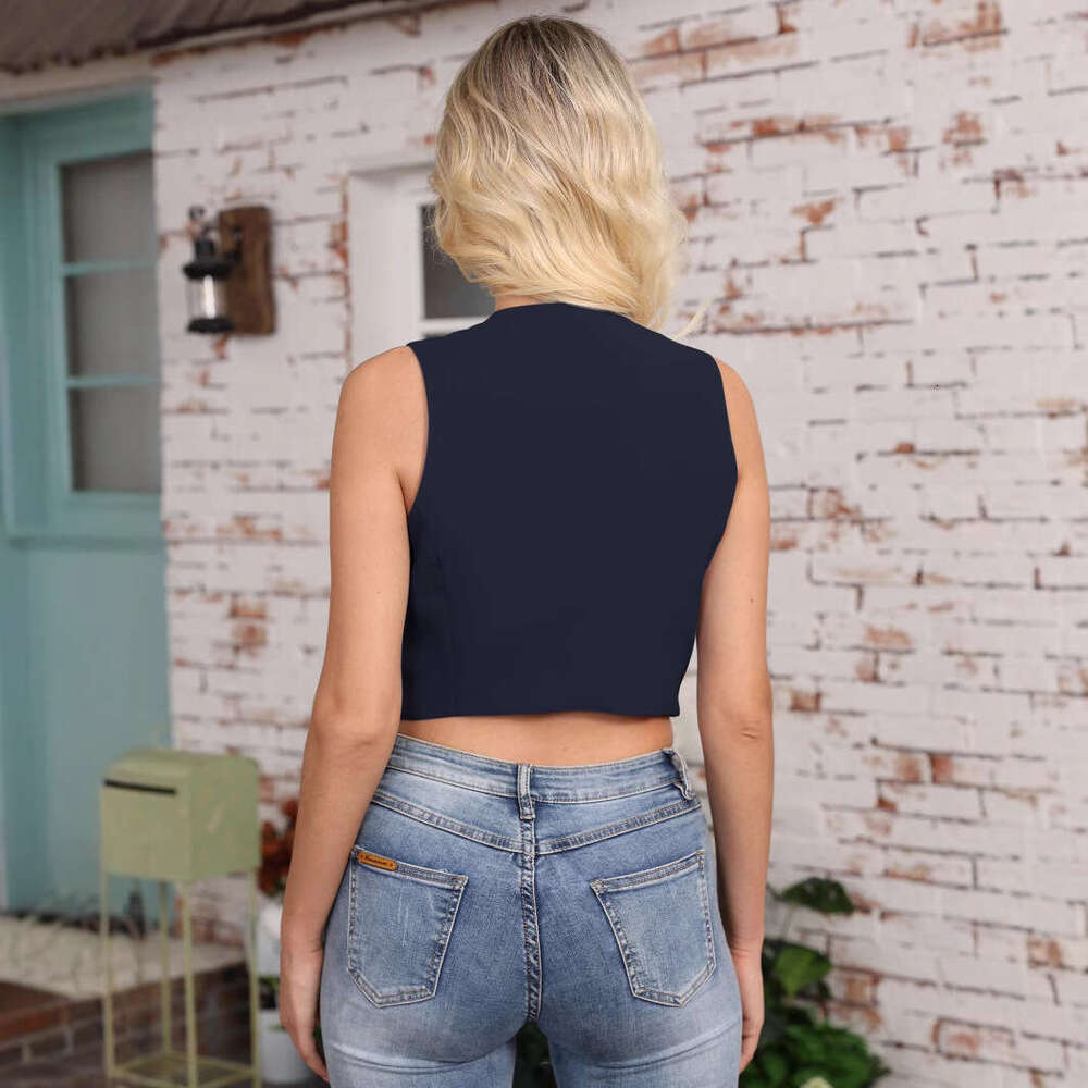 TRAFZAINS 6 Colors Y2k Summer Casual Vest Short Top For Women B5