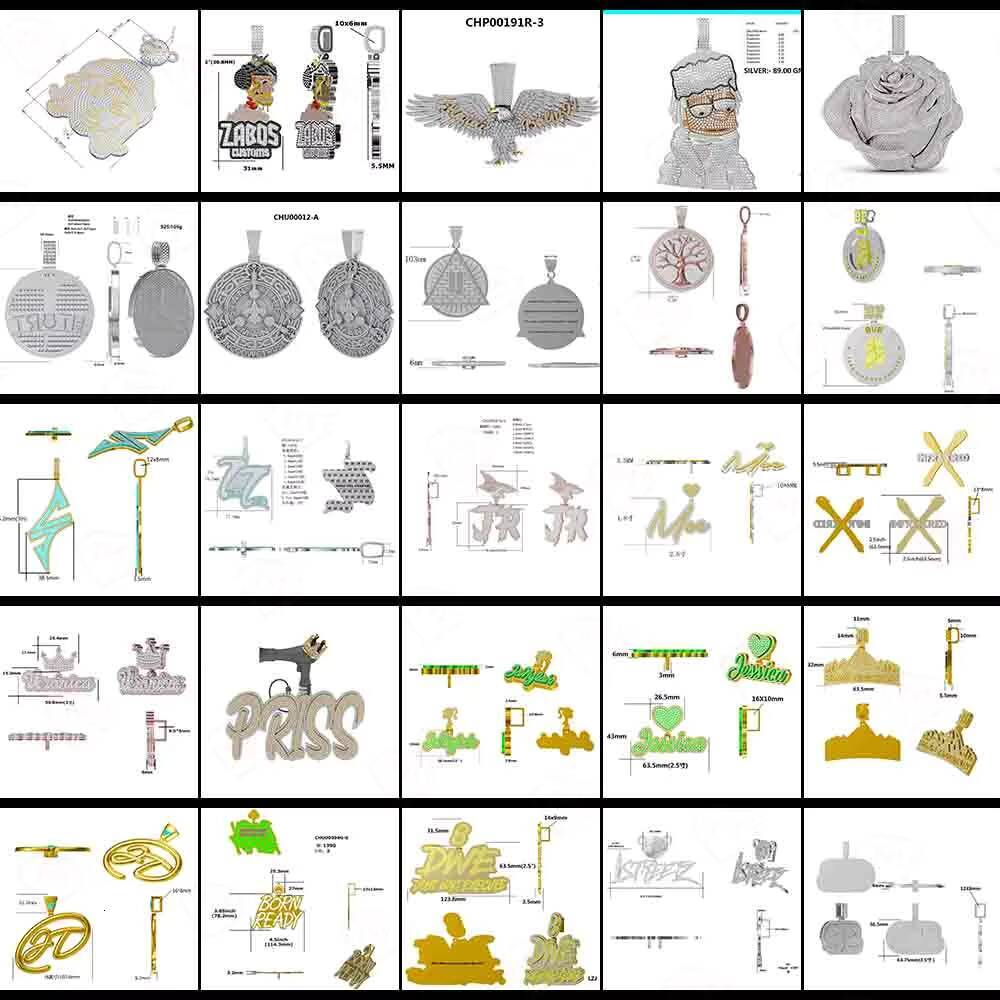 Hot Sale Moissanite Cross Pendant S925 Silver Gold Plate Hiphop Jewelry VVS Diamond Moissanite Pendant