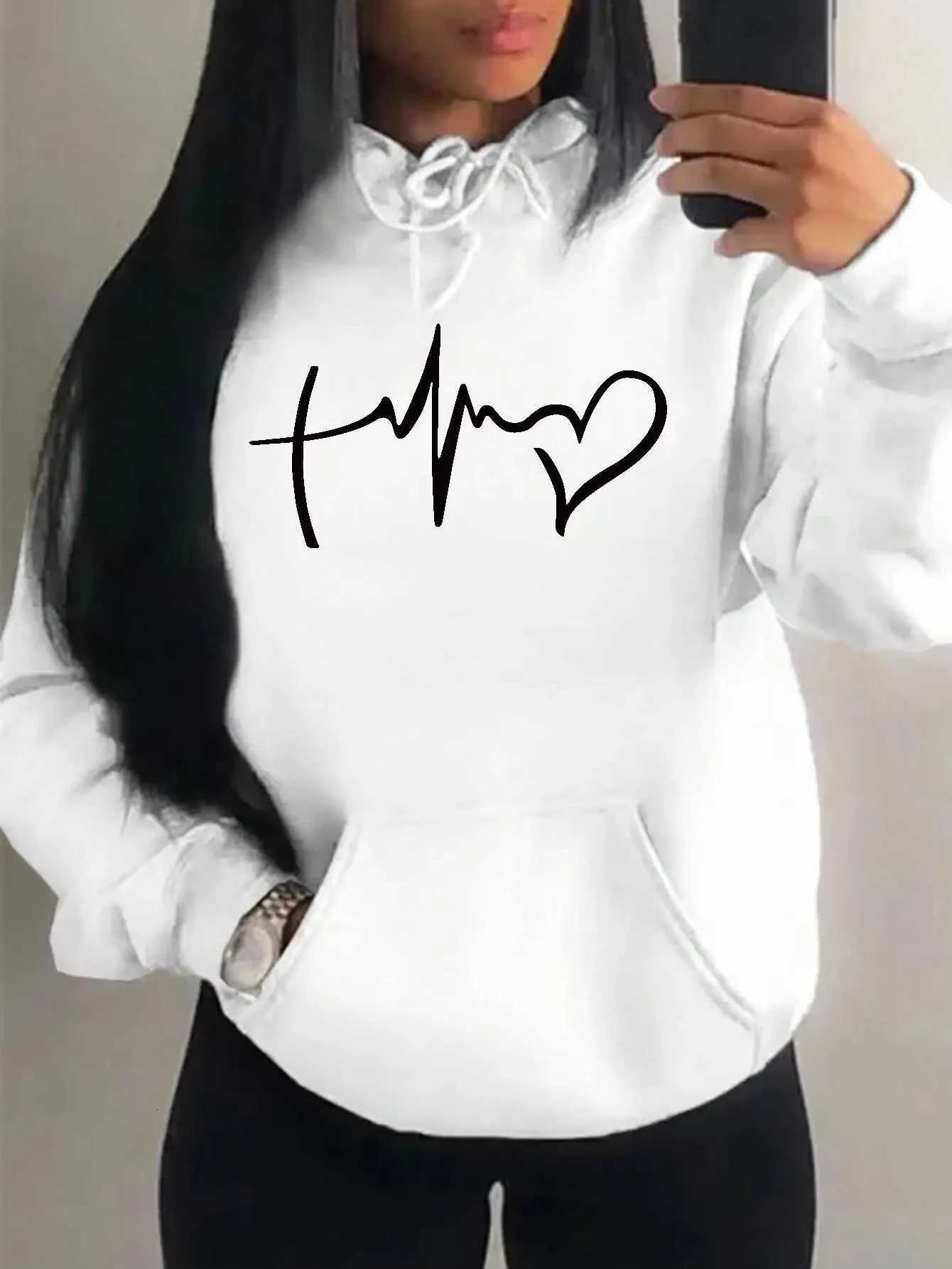 Faith Hope Love Letter Graphic Women Hoodie Street Casual Loose Sweatshirt Autumn Face Hooded Hip Hop O-Neck Clothing Fe XJ250717