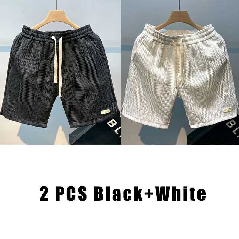 H.Aic S Summer Running Shorts For Men Jogging Sport Short Pants Wave Pattern Casual Solid Color Loose Dry Gym Sports Shorts W250718