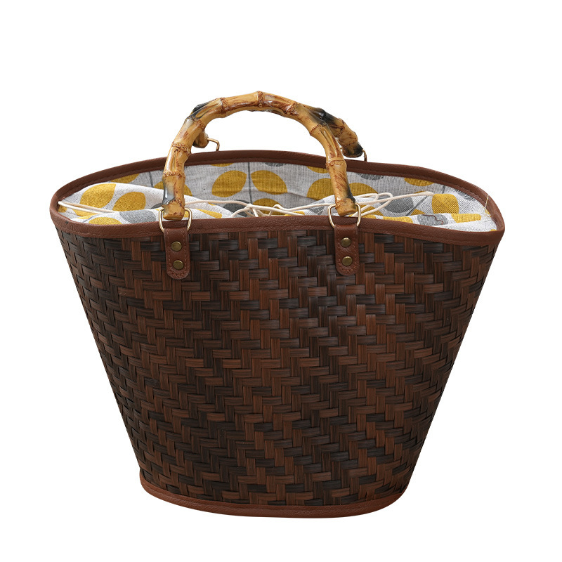 New material diamond pattern woven leisure handbag designer bag neoclassical retro handmade woven anti bamboo knot bag shoulder bag