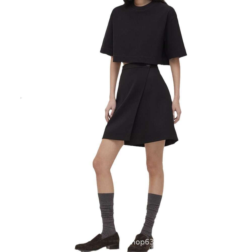 Spring Summer New Solid Color T-Shirt Women Y2k Pure Cotton Short Sleeve Top Hot Girl Style B5