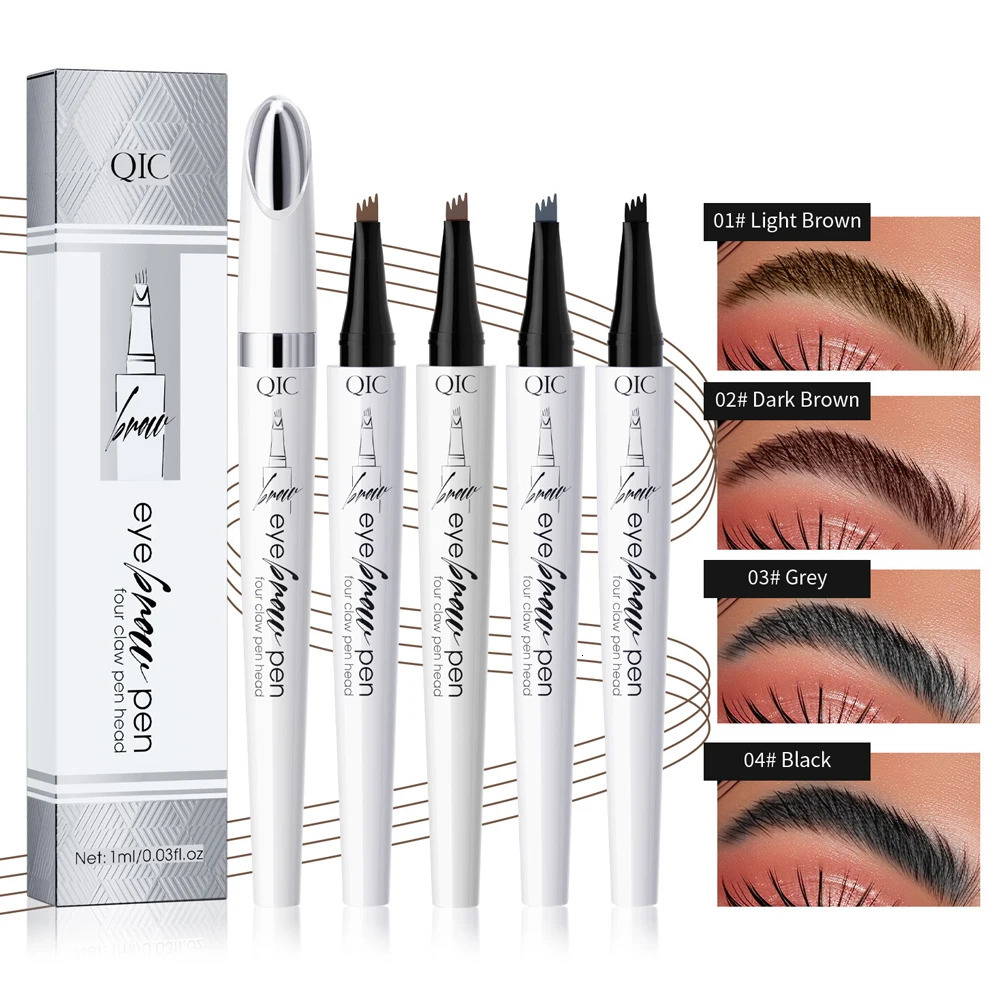 4-Point Eyebrow Pencil Maquillajes Para Mujer Waterproof Liquid Eyebrow Pen Makeup Long Lasting Makeup Micro-blade Brow Pencil 250712