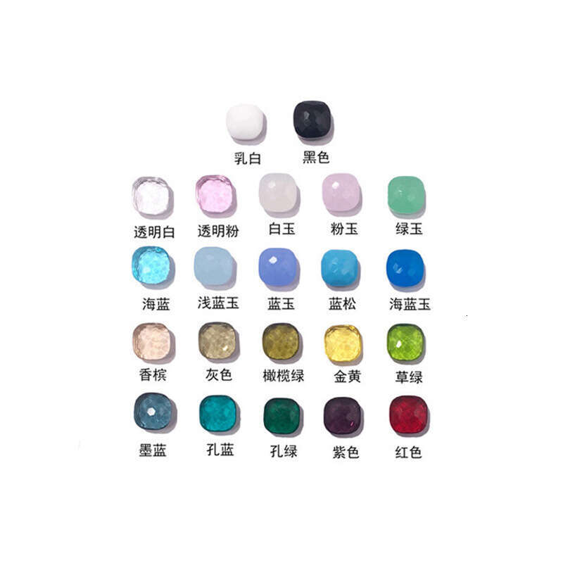 Korean Minimalist INS Style Candy Color Multi-Faceted Crystal Bracelet for Women Personalized Design Hand Jewelry Gift