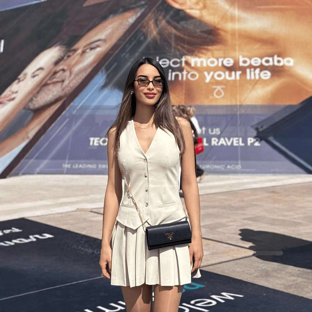 TRAFZA Women's Spring New Fashion Sexy Hot Girl Wide Pleated Trendy Tank Dress B5